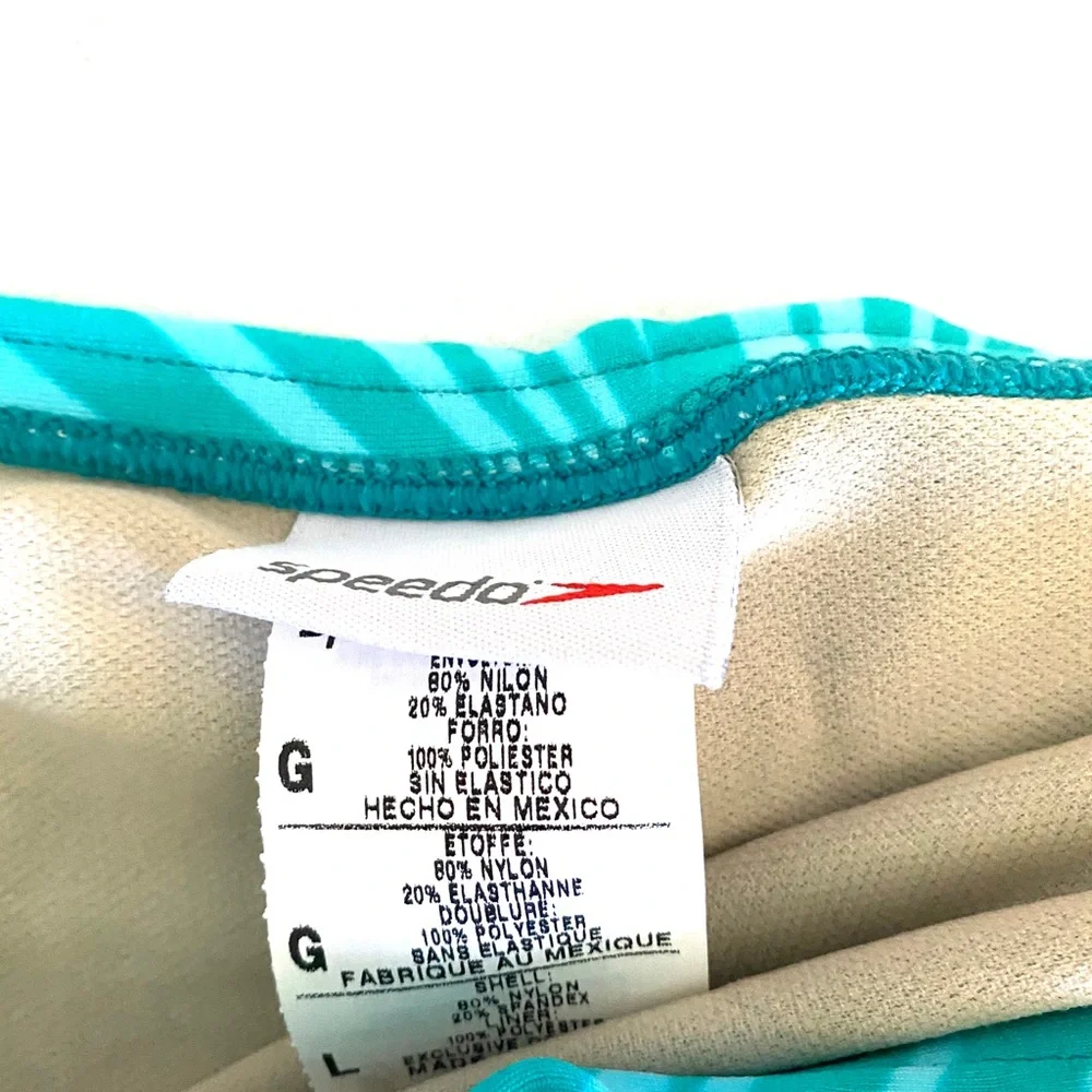 speedo teal blue high rise bikini bottom - L - Picture 6 of 8